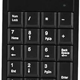 USB Numeric Keypad, Portable Slim Mini Number Pad for Laptop Desktop Computer PC, Full Size 19 Key, Big Print Letters, for Windows 7/8/9/10/for iOS/for Android-19