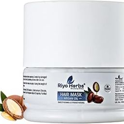 Riyo Herbs Hair Mask For Dry and Frizzy Hair 200g | Fix Split Ends, Breakage and Frizz | Infused with Keratin, Argan Oil, Coconut Oil and Shea Butter | For Smooth, Tame, Shine and Stronger Hair-image-72