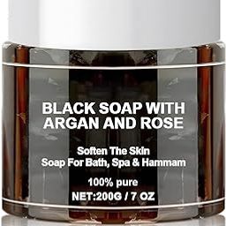 Moroccan Beldi Soap – Natural Organic Black Soap for Exfoliating, Detoxifying, and Hydrating Skin – Ideal for Body Scrub, Spa & Hammam Rituals, Removes Dead Skin Cells 200 grams-47