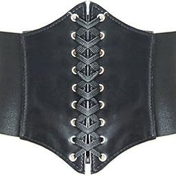 Lace-up Corset Style Elastic Cinch Belt Waist Belt Two Sizes-image-26