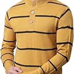 Winter Wear Striped Full Sleeve Round Neck Sweater for Men l Winter Wear Sweater for Men l Sweater for Men (P_MSWL00023_Mustard)-image-24