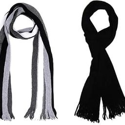 Mens and Womens 100&% Acro Wool Soft and Solid Muffler for Winter Season-35