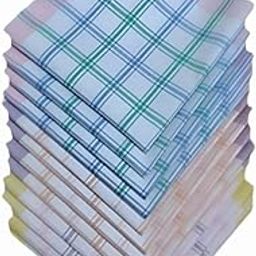 Kesar Store® Women’s Pure Cotton Handkerchiefs – Pack of 12 Soft & Absorbent Hankies, 3 Pieces Per Design – Lightweight, Skin-Friendly, Multi-Color-image-50