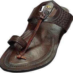 Surya Dharam Handcrafted Original Premium Leather Kolhapuri Chappal For Men-image-39