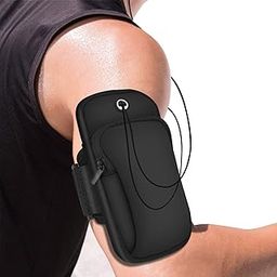 SEVAM Waterproof Sport Armband Unisex Running Jogging Gym Arm Band Case Waterproof Arm Band Phone Holder for Fitness Exercise with Adjustable Elastic Band (Black)-29