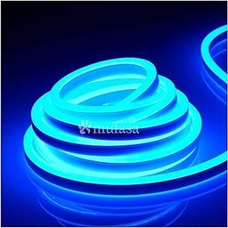 Mufasa LED Neon Light, 8MM Rope Indoor Outdoor Decoration with Connector, Best for Diwali, Festivals 220V AC (Non-Adhesive Back) (Blue) (2 Meter)-32
