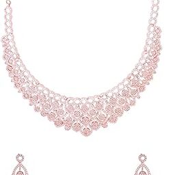 Jewellery Set for Women and Girls American Diamond Jewellery Set | Authentic AD Necklace Set for Women | Birthday Gift for girls and women Anniversary Gift for Wife-image-42