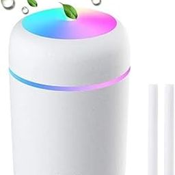 Humidifier For Room Moisture Colourful Light, Multi-Room Use for Bedroom, Office, Car Air Humidifier (White)-image-22