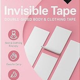 Boob Tape, 10 Nipple Pasties for Women 36 Strips Fashion Tape, Breast Reusable Silicone Nipple Cover-image-31