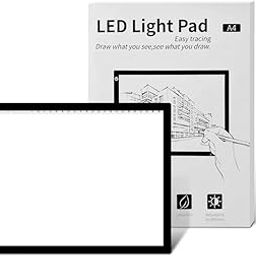amiciVision Ultra-Thin Portable LED Drawing Board A4 Size Tracing Board USB Powered with Adjustable Brightness Light Pad for Sketching Animation Stenciling X-Ray Viewing-image-10