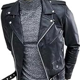 Leather jacket for men biker-image-65