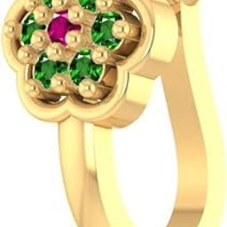 FASHIONS Traditional Emerald Clip On Nose Pin Non Piercing Pressing Nose Ring Stud for Women & Girls-image-64