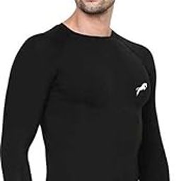 JUST RIDER Men's Compression T-Shirt Top Skin Tights Fit Lycra Inner Wear Full Sleeve for Gym Cricket Football Badminton Sports (Large)-picture-12