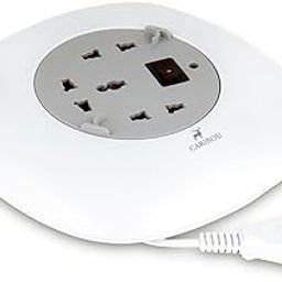 CARIBOU CBU-06 360 Degree Round 5M Extension Reel Power Cord |Unique Sloping Design | Flex Box | Universal Sockets | Master Switch | LED Indicator | 1500W| 2 Pin I PC-picture-22