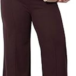 Dark Brown Front Seam Elasticated Straight Pants-image-15