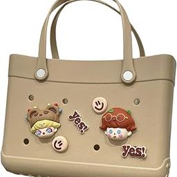 Jazzy Pearls®Beach Bag Creative Supplies Portable Pouch Beach Tote for Travel Party Khaki|Clothing, Shoes & Accessories | Womens Handbags & Bags| Womens Handbags & Bags|1 Beach Hole-image-50