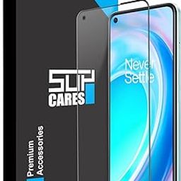 Military-Grade Gorilla Tempered Glass Screen Protector for OnePlus Nord CE 2 Lite (6.59 Inch) With Installation Kit | Edge to Edge Coverage | Black-0