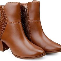 Classic Vegan Crocodile Textured Chic Fashioned Zipper Ankle Boots for Women-image-62