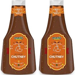 Naturin Khatti Meethi Chutney, Pack of 2 | Traditional Saunth Asian Spicy Sauce | Sweet & Tangy Imli Chutney | Indian Sonth Condiment for Dipping Made with Real Tamarind, 425x425gm-image-52