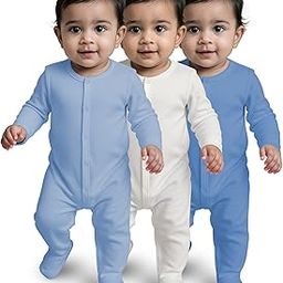 Pure Cotton Bodysuit for New Born Baby Boys, Full Sleeve Ultra-Soft Onesies for Newborn Baby Dress Cotton Cute Printed Multicolor Footed Rompers Sleepsuits New Born (0-24 Months)-picture-8