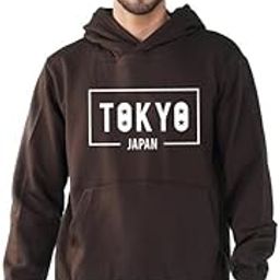 nusyl Men's Tokyo Japan Text Printed Hoodie for Winter Wear | Full Sleeves Hoodies with Pocket | Western Stylish Sweatshirt for Men | Hooded Neck Standard Length Men's Hoodie-picture-0