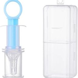 Toddler The Cheeky Kidzz Baby Smart Medicine Needle Feeder Squeeze Medicine Dropper Multi-Functional Teether With Protective Case (Blue)-image-31