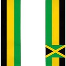 Flag of Jamaica Graduation Shawl Sash Stole Wraps Scraf For International Study Pride Women Men-image-24