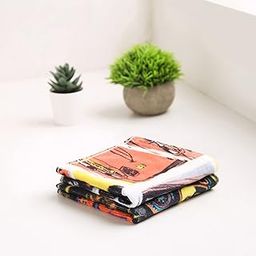 Spaces 100% Cotton Face Towel Life Like Prints High Absorbency Colour Smart 380 GSM Multi-image-8