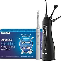 ORACURA® Daily PRO Combo OC150 Smart Water Flosser® Black & SB200 Sonic Lite Electric Rechargeable Toothbrush Grey-23