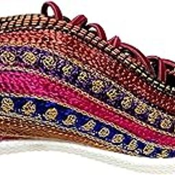 Indian Handicraft Syntheic Woman/Girl Fashion Shoe Multicolour Size-image-99