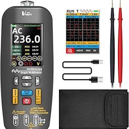BSIDE O1 Digital Multimeter TRMS Handheld Oscilloscope Waveform Generator 3 in 1 10Mhz Rechargeable Multimeter Scope Meter with Colour LCD Screenshot Data Tranfer for Audio DIY Automotive Electronic-image-1