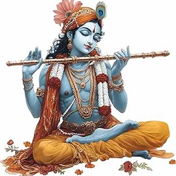 Divine Krishna Wall Decal, Traditional Hindu Art, 18 x 18 Inches, Decorative Vinyl Sticker for Home-image-14