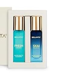 Bella Vita Luxury Skai Aquatic Edc & Fresh Edt Unisex Combo With Bergamotylang Ylangpink Pepperlong Lasting Fragrance Liquid Scentpack Of 2 20Ml Each Skai Aquatic Unisex Eau De Cologne,Blue-image-90