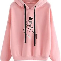 paklon Hoodies Sweatshirts Long Sleeve Sweatshirt Casual Heart Printed Hoodie for Woman-picture-25