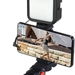 Drumstone (𝗦𝗲𝗽𝘁𝗲𝗺𝗯𝗲𝗿 𝘀𝗽𝗲𝗰𝗶𝗮𝗹 𝟭𝟱 𝘆𝗲𝗮𝗿𝘀 𝘄𝗮𝗿𝗿𝗮𝗻𝘁𝘆) All in One Smartphone Video Kit with Microphone, LED Light, and Tripod for Vlogging and Photography_KT127-picture-18