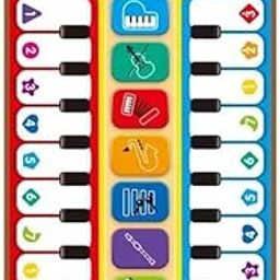 GOPAD Musical Piano Mat for Kids Babies Baby Playing Mat with Music and Sound Floor Mat Dancing Musical Keyboard Mat for 1-6 Year Old Boy Girls for Birthday Gift (80 x 50 Cm / Double Size Design)-image-53