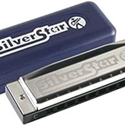 Hohner M50405S Enthusiast Series Silver Star Harmonica, Diatonic, Key E-image-52