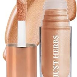 Just Herbs Glaze Champagne Nectar Ultra Radiance | Ultra Shimmery Shine | Long Stay | Mess Free | Dewy Finish with Shea Butter and Aloe Vera Liquid Highlighter | All Skin Types | For Women 6g-image-56