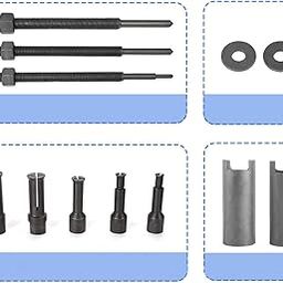 SECRET DESIRE 12 Pieces Motorcycle Wheel Bearing Puller Splitter Wheel Hub Axle Puller Set-image-59