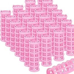 SWEETPEA�15MM Hair Rollers Plastic Snap on Curlers for Hairdressing Styling for Girls & Women No Heat Wave Hair Curlers for Salon,Home Purpose Multicolor (14PCS) (2.28x0.59 Inch (Small))-18