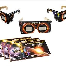 StepsToDo (with device) Premium Solar Eclipse Goggle. Sun Viewer Glasses (Set of 3)-image-32