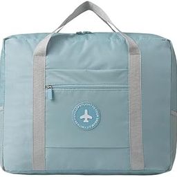 Travel Bags for Luggage Spacious with Pockets Foldable Weekender Zipper Duffle Bag for Travel Stylish Handbag Conveniently Carry on Trolley Bag Waterproof (44 x 18 x 35 cm) (Blue)-picture-41