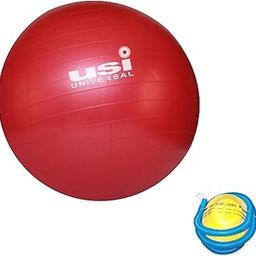 USI UNIVERSAL THE UNBEATABLE Exercise Ball, Yoga Ball, GB Gym Ball for Stability Work Out, Birthing Ball for Pregnancy, Anti-Burst Swiss Balance Fitness Ball for Gym Training With Pump (75cm- Red)-image-50