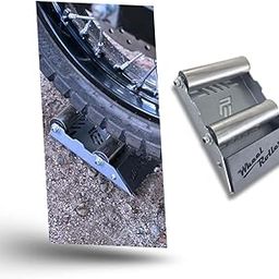 Phantom Heavy-Duty Wheel Roller Variation - Non-Slip Paddock Stand Universal For Bikes Up To 220kg – Quick & Easy Chain Maintenance Tool (Grey)-image-35