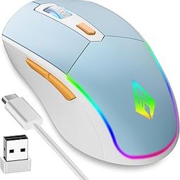 Archer Tech Lab Wireless Bluetooth Gaming Mouse| Tri-Mode (BT 5.3/2.4GHz USB/Wired) 7 RGB Lights, 4 DPI Levels (1200-3200) 500mAh Rechargeable| Ergonomic Lightweight 86g| PC Laptop Mac (Recurve 700)-20