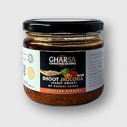 GHARSA - Mild Bhoot Jholokia Mustard Paste from Assam | 150g - A Mild Take on the World's Spiciest Chili | Flavorful & Versatile North-East Indian Condiment-image-92
