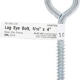 Ace Trading Hampton Lag Thread Eyebolt 5/16" 5/16" 3/4" 4" Overall 2-5/8" Shank 2" Thread 260 Lb Bulk STL-19