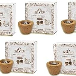 Adivine Sambrani Guggal Dhoop Cup Pack of 5-12 Cup in Each Box with Burner Stand-image-14