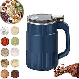 Electric Spice & Coffee Bean Grinder, 200W Stainless Steel Mixer Grinder with Handle for Grain Mills Herbs Nuts, Multifunctional Household Grinding Machine, Food Processor, Push Button Control-9