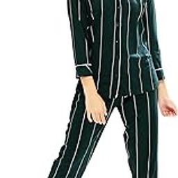 sakhwala Women's Crepe Shirt and Relaxed Pajama Set Night Suit Set-picture-0